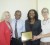 (From left to right) USAID Mission Director Carol Horning, Minster of Health Dr Leslie Ramsammy, FXB Country Director Nicole Jordan-Martin and FXB Principal Investigator Virginia Allred during the presentation of a plaque to the Ministry of Health. 