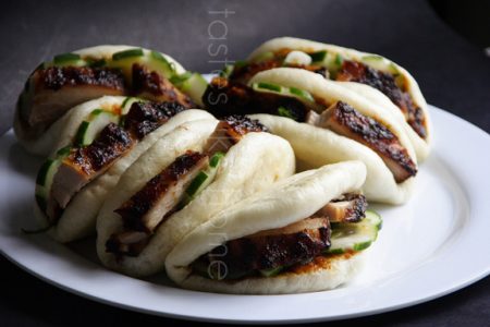Plate full of pork buns (Photo by Cynthia Nelson)