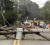 Residents inspect fallen power lines in Hampton Bays, New York yesterday. Hurricane Irene battered New York. REUTERS/Lucas Jackson  