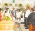 Relatives of Mel Sankies file past his casket during his funeral service at The cathedral of Immaculate Conception, Brickdam.