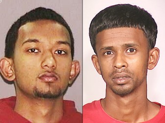 Devindra Ramnaryan (l.) and Imran Ali were charged with attempted murder after allegedly setting fire to a building that left two elderly residents hospitalized for smoke inhalation. (New York Daily News photo)