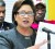 Kamla Persad-Bissessar announcing the emergency yesterday