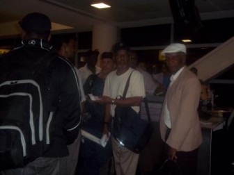 Guyanese passengers at the CAL counter today at JFK