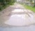 A section of the pothole-laced Accabre Drive in Mackenzie, Linden.
