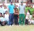 Participants pose with officials of sponsor Regal Stationery and Computer Centre and Guyana Softball League. 