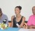 Miss Guyana Universe franchise holder Odinga Lumumba, Miss Guyana Universe Kara Lord and Committee member Derrick Moore