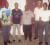 Some members of the Guyana Draughts Association set to compete in the Suriname: (from left) Mark Brathwaite, Khemraj Pooranmall, Jiaram, Carlton Simon and Uric Brathwaite. 