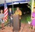 Prime Minister Samuel Hinds (at podium) delivering remarks at the reception. He is flanked by from left: wife of the US Ambassador, Saskia Hardt, US Ambassador Brent Hardt and Minister of Foreign Affairs Caroline Rodrigues-Birkett.