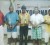 Brian Hackett (President of the Lusignan golf Club), Mark Lashley, Deonarine Dinnanauth (winner), Hilbert Shields and Sookram Deosarran.