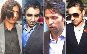 Jailed: Mohammad Amir, Salman Butt, Mohammad Asif and Mazhar Majeed REUTERS photo