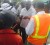 Minister Robeson Benn speaking to upset Mocha Arcadia residents on the state of their access road, while chairman of the community’s Neighbourhood Democratic Council, Gregory John (at Benn’s right), listens.