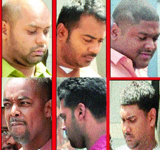 Six of the policemen charged