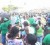 A part of the crowd at the Stabroek Market square that gathered for APNU meeting last evening. (Anjuli Persaud photo)