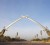 The ‘’Hands of Victory’‘ memorial rises over an empty parade ground in the Green Zone of Baghdad yesterday. Reuters/Lucas Jackson