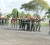 Caption-Cadet officer- The Cadet Officers on parade on the Drill Square at Camp Ayanganna yesterday.
