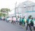 There were fewer persons during yesterday’s Youth Coalition for Transformation march through the city than at the last demonstration. In this photo the protesters are seen walking along Brickdam. (Anjuli Persaud photo)
