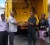 Local Government Minister Norman Whittaker (second from left) hands over the key of the compactor truck to the Mayor of Anna Regina, Sammy Rampersaud.