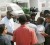 Clive Lloyd addresses the media yesterday outside the Sport Ministry’s building on Main Street. (Orlando Charles photo)