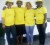 Some of the members of the Guyana Women’s Miners Association decked out in the official jersey and hat of the organisation. They are from left to right, Donna Charles,  Simona Broomes, Carol Eliott-Fredricks and Anne Hopkinson.