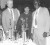 Ken Moore (right) with former Stabroek News  Managing Director, Doreen de Caires and founder, the late David de Caires at an awards ceremony.