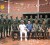 Officers of the Guyana Defence Force who re-ceived their badges yesterday pose with Commander-in-Chief Donald Ramotar (seated, centre) and Chief of Staff Commodore Gary Best (second, left) at the Office of the President yesterday. (Photo by Anjuli Persaud)