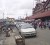 Private hire cars lining the strip outside Stabroek Market that vendors were told would be cleared for pedestrians 