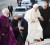 Pope Benedict XVI arrives with Archbishop of Canterbury Rowan Williams at Rome’s San Gregorio al Celio Basilica, Saturday, March 10, 2012.