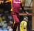 Marlon Samuels junps for joy after bagging two wickets. (Windiescricket.com)