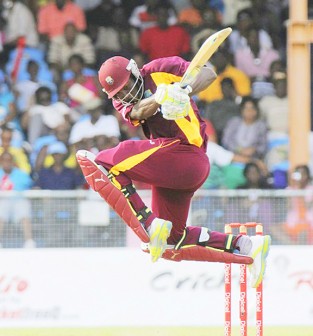 aAustrlia’s Clint Mc Kay had Andre Russell in all kinds of trouble. (DigicelCricket.com/Brooks La Touche photography)