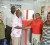 Magretta Jhingoree, Secretary of the Women’s Affairs Committee (second right) receives the refrigerator from Troy Peters, Communications Manager of Banks DIH Limited. Also present are Mary Charles Jones,  Travolta Chance and  Joycelyn Gomes.