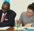 Minister of Foreign Affairs Carolyn Rodrigues-Birkett (right) and UNICEF Guyana/Suriname Representative Dr. Suleiman Braimoh (left)  signing the Country Programme Action Plan (CPAP) yesterday. (GINA photo)  