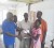Members of the Visually Impaired Cultural Society of Guyana (VICAG) making a donation to Paula Ann Cottam yesterday at their office at Charlotte and Wellington streets. In picture, from left, are Vice-President of VICAG, Linden Stewart, Rudolph Wiggins, Godfrey Norville, Paul Cottam and Paula Ann Cottam.