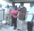The ribbon cutting for the bus shed. CJIA CEO Ramesh Ghir is second from right.