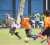  Action in the Banks DIH sponsored Powerade U-13 football final held at the Thirst Park ground on Saturday. 