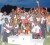 Police Sports Club celebrates with the winning trophy at the Eve Leary Sports Club ground, yesterday. (Orlando Charles photo)
