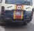 The minibus in which two Stabroek News reporters were verbally assaulted after they paid $60 each for a short drop.     