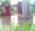 Several outside toilets (pit latrines) under water yesterday.