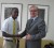 Canadian High Commissioner to Guyana David Devine congratulating Glinton Hanover.