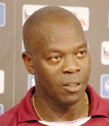 West Indies head coach Ottis Gibson.  