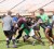 Players from the national 15s rugby team practicing at the Providence National Stadium yesterday. (Orlando Charles photo)