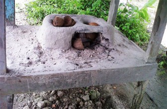 A fireside oven
