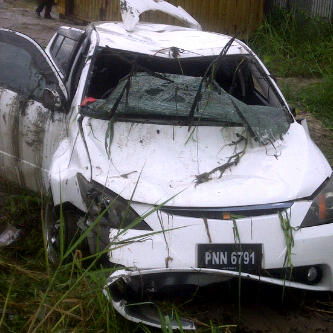 The car that was involved in the accident