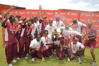West Indies Celebrate Their Digicel Series Win vs New Zealand West Indies v New Zealand courtesy DigicelCricket.com/Brooks LaTouche
