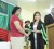 Melissa Retemiah, left, receives the Chairman’s Prize from Lolita Baksh, wife of Minister within the Ministry of Agriculture, Ali Baksh, at the 48th convocation ceremony of the Guyana School of Agriculture. 