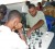 Former national chess champion Kriskal Persaud makes a move against Anthony Drayton during Sunday’s fifth round of the inaugural Red Cherry tournament at the Kei-Shar’s Sports Club.
