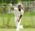 Off-spinner Kenneth Dember sends down another delivery during his 14-wicket haul. (Photo courtesy WICB) 