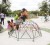 Children play in the newly opened playground at the GNS sports ground in Carifesta Avenue. Former Guyana National Service personnel, both overseas and local provided the funds for the playground. (Photo by Aubrey Crawford)