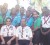 Some of the scouts who graduated from the work study programme hosted by the Guyana Police Force on Friday pose with scout leaders and Assistant Commissioner Balram Persaud (left, seated)