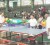 Flashback! Minister of Sports Dr. Frank Anthony and Henry Greene doing the ceremonial play to declare open a table tennis tournament at the Cliff Anderson Sports Hall.