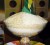 A crystal bowl displaying different types of rice produced in Guyana. (Photo by Javon Vickerie) 